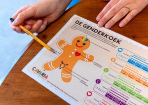 Afbeelding Genderkoek, genderbread cookie, genderdiversiteit en genderdysforie, genderexpressie, genderidentiteit