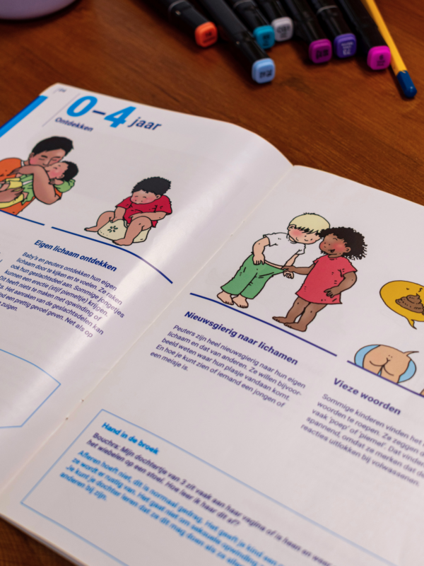 Brochure seksuele ontwikkeling kinderen, seksuele voorlichting, seksuoloog